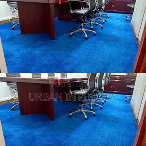 Blue Office Carpet Blue Office Carpet 6mm Thickness