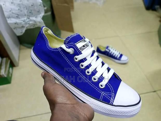 Blue Converse Shoes - main view