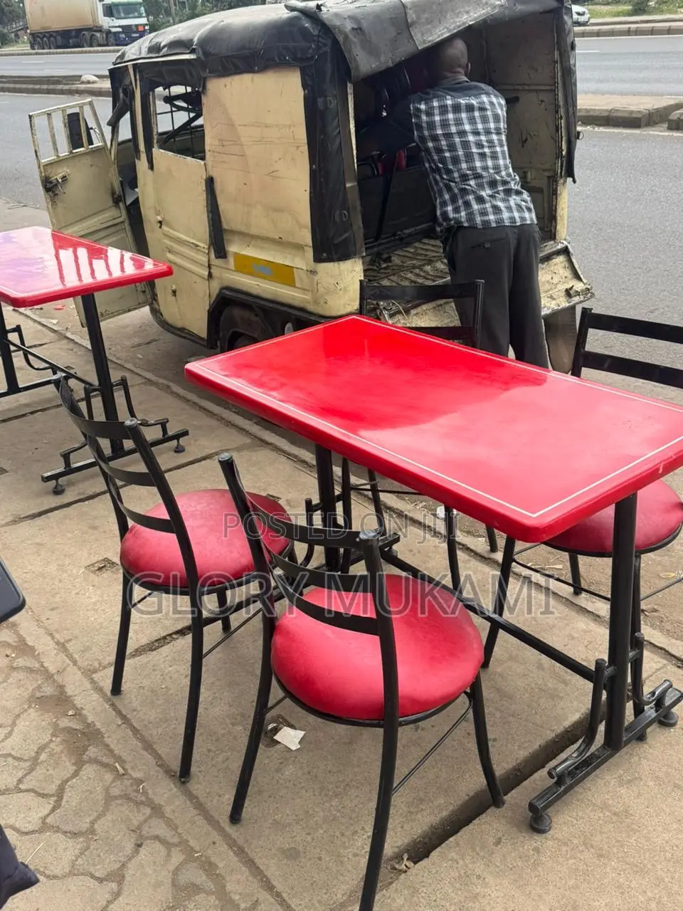 Restaurant And Bar Chairs And Table Set