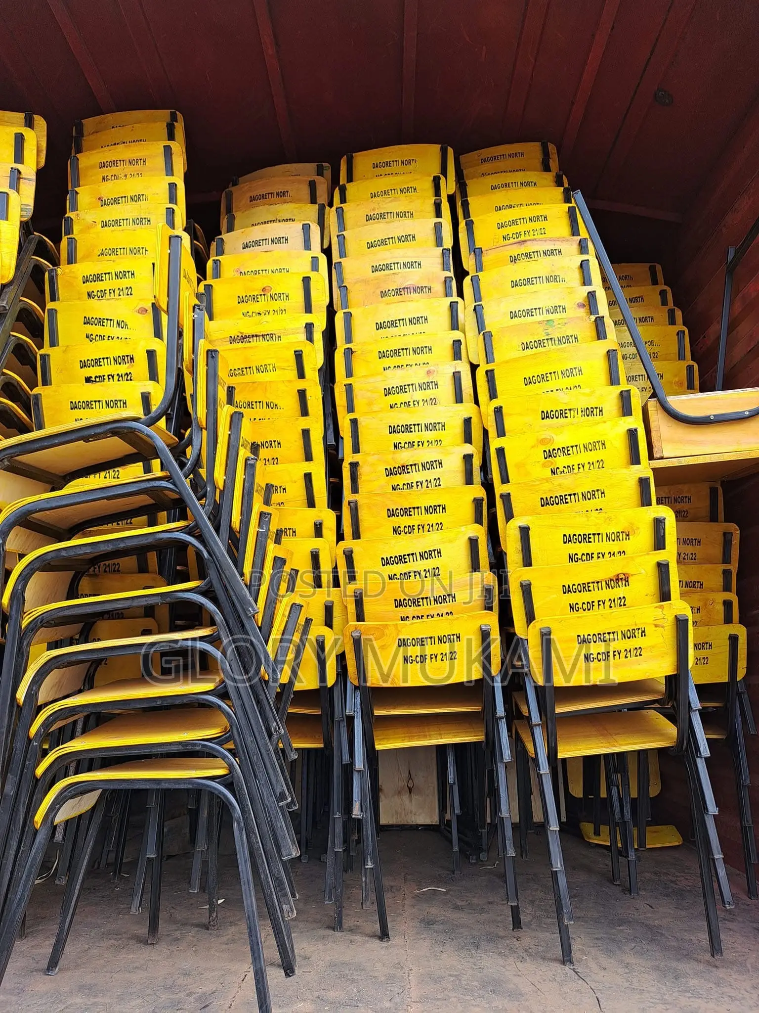 Logo Printed School Chairs