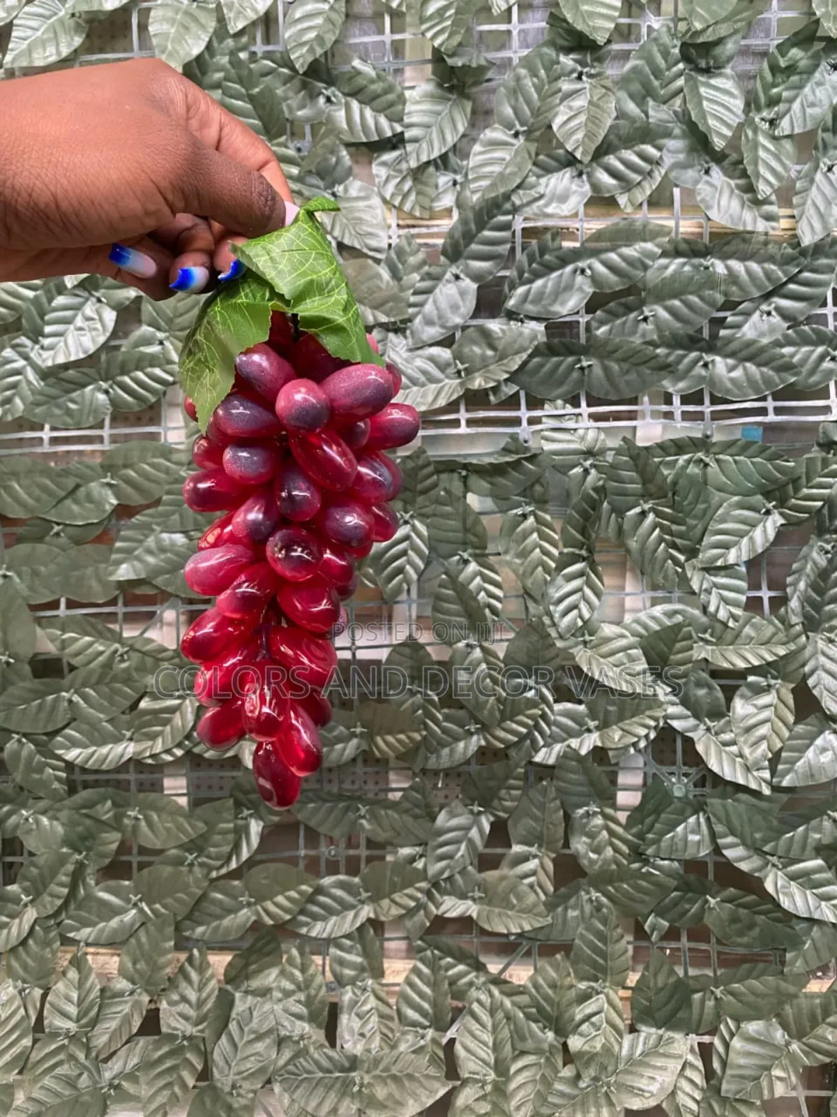 Plastic Grapes Decor