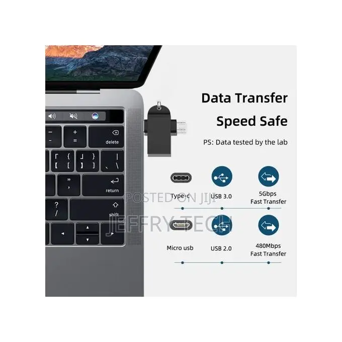 2 in 1 Type-C Micro Usb Male to Female Usb 3.0 Dual Otg