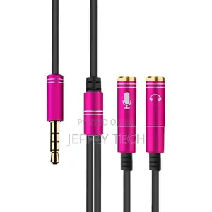2 in 1 3.5mm Male to Double 3.5mm Female Tpe High-Elastic