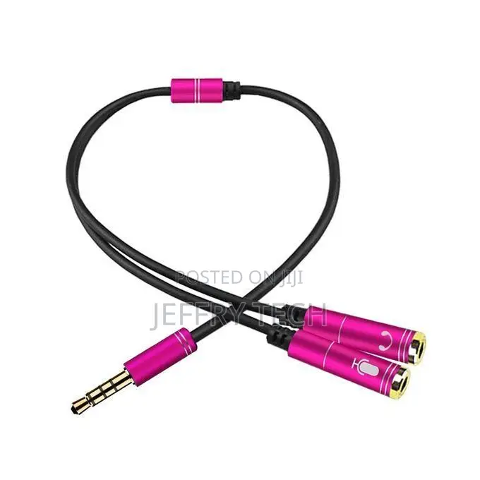 2 in 1 3.5mm Male to Double 3.5mm Female Tpe High-Elastic
