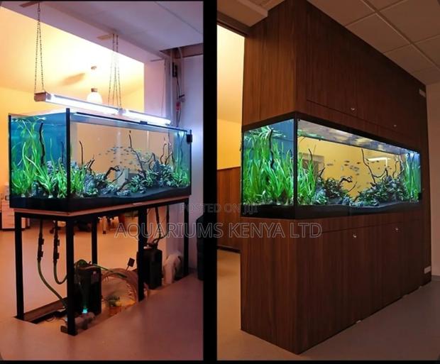 Custom-Built Aquariums , Designed to Fit Your Space Style - main view