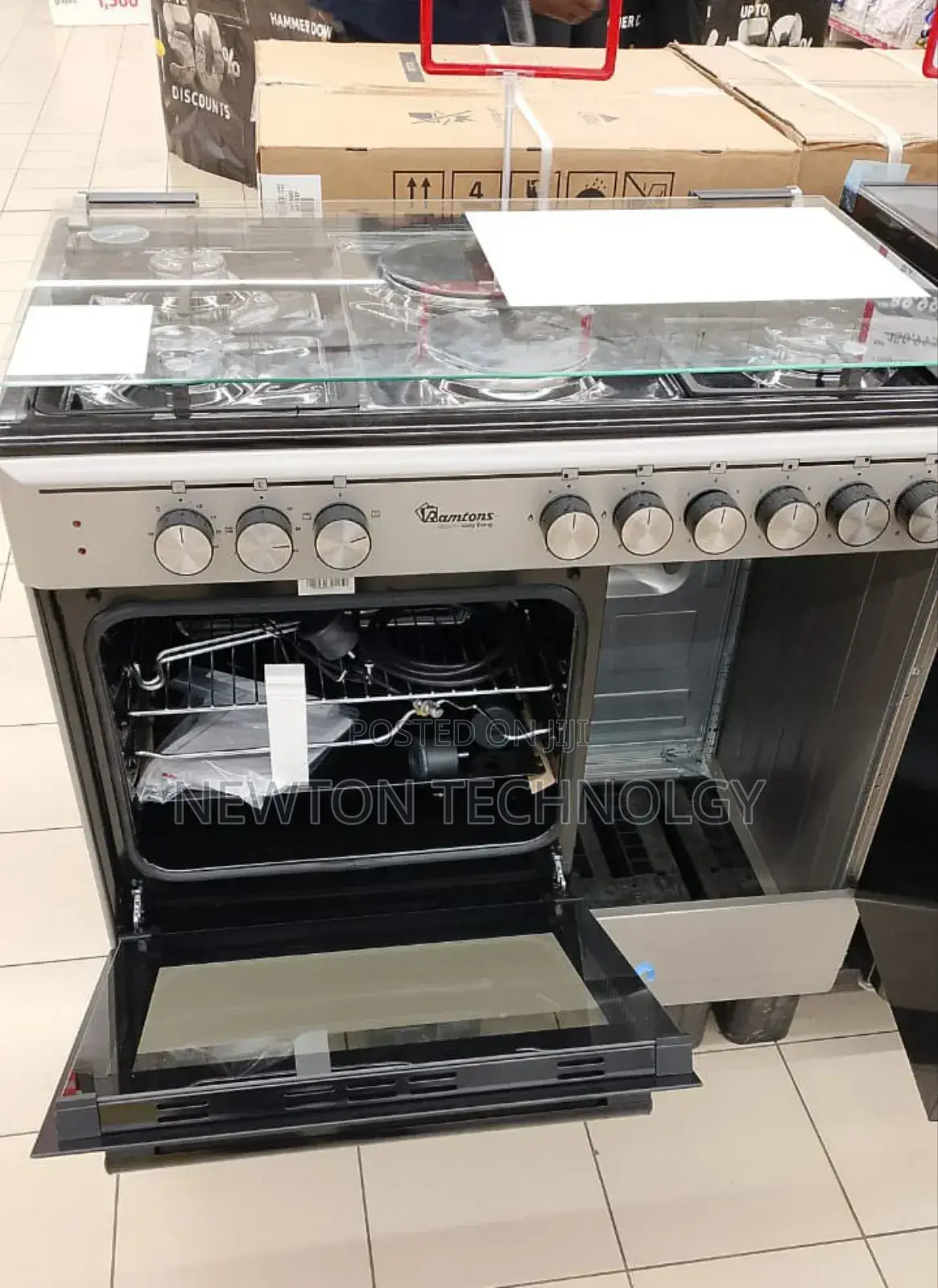 60by90 Standing Cooker Ramtons 4in2