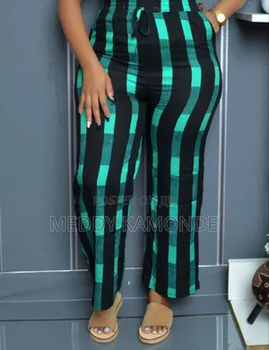 Classy Checked Red Beach Wear Pants