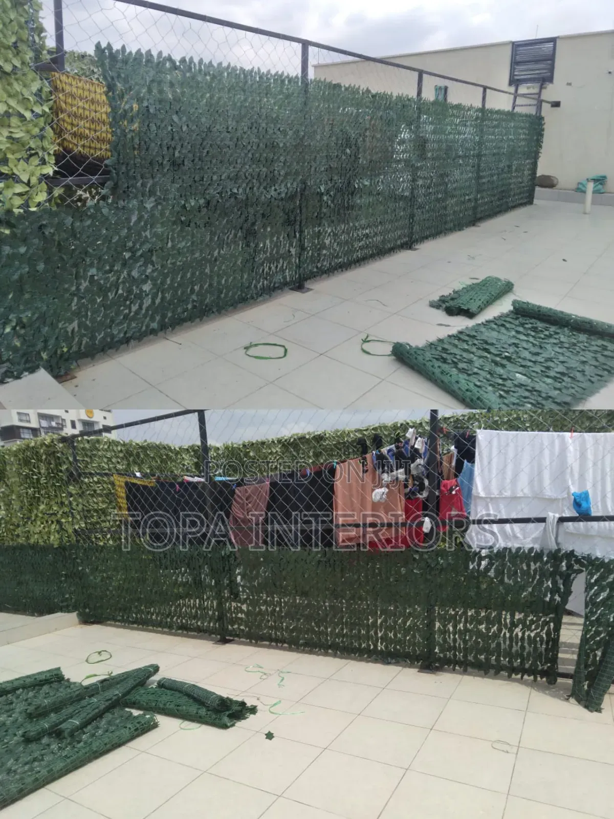 Multipurpose Artificial Privacy Fence for Wall Decor Fencing