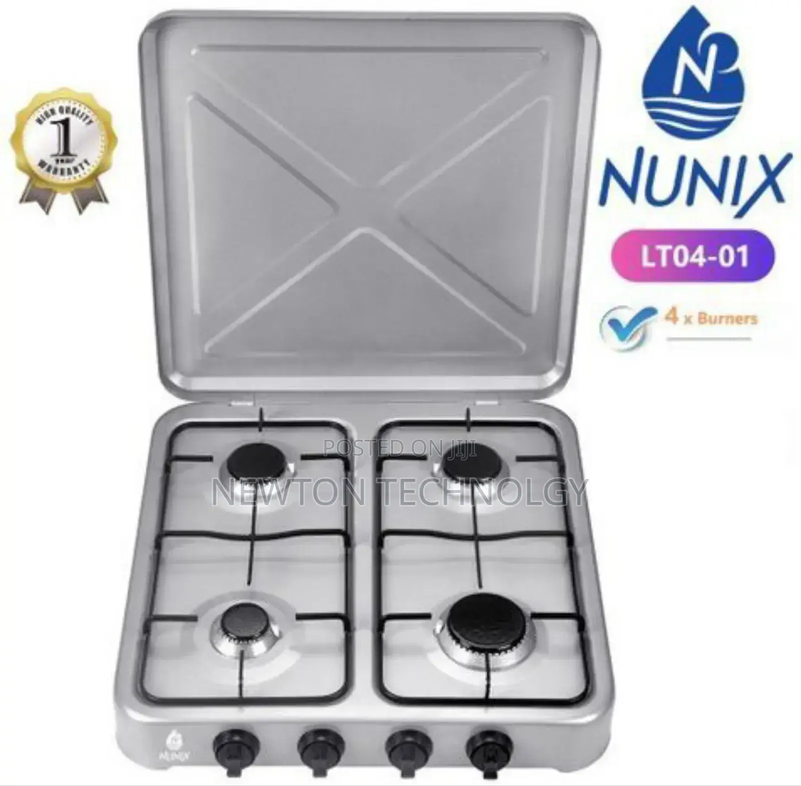 Nunix Full Gas 4 Burner Table Top Cooker