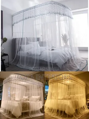 All Bed Sizes Two Stand Rail Mosquito Nets for Bedrooms