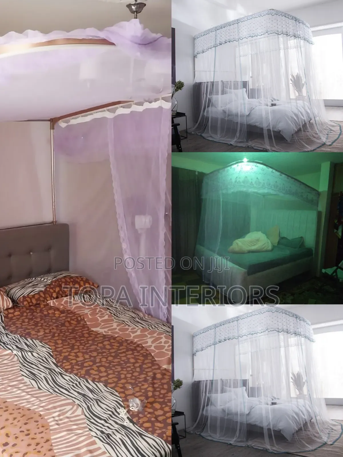 Hotels and Home Rail Mosquito Nets With 2 Stands Rail Nets