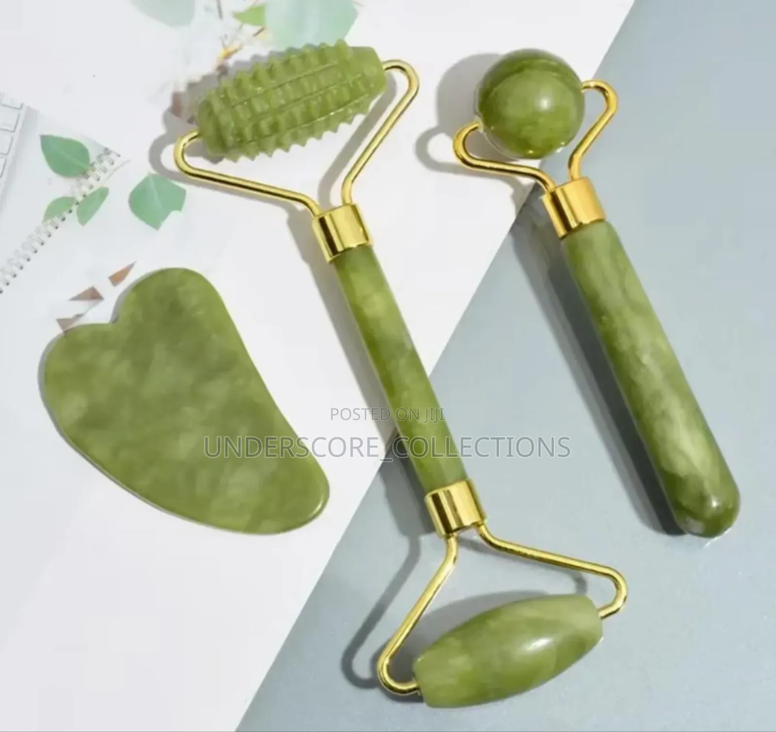 Facial Roller Massager With Gua Sha Scraping Tool,