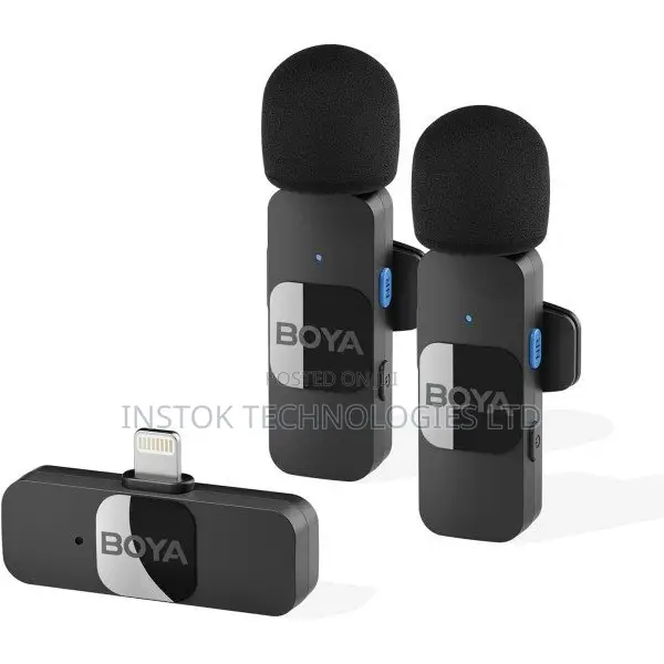 Boya by-V2 Dual Wireless Lavalier Microphone for iPhone