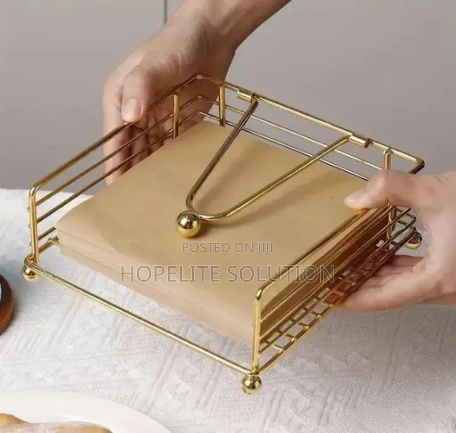 Metallic Serviette Holder