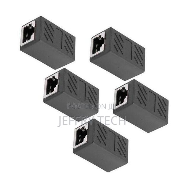 5pcs Rj45 Lan Cable Extension Connector