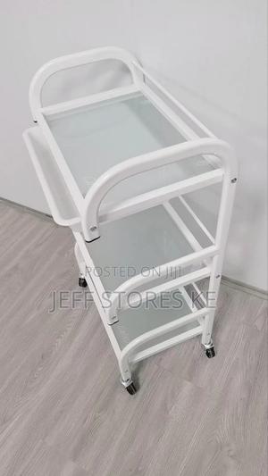 White 3 Layer Beauty Trolley - thumbnail 2