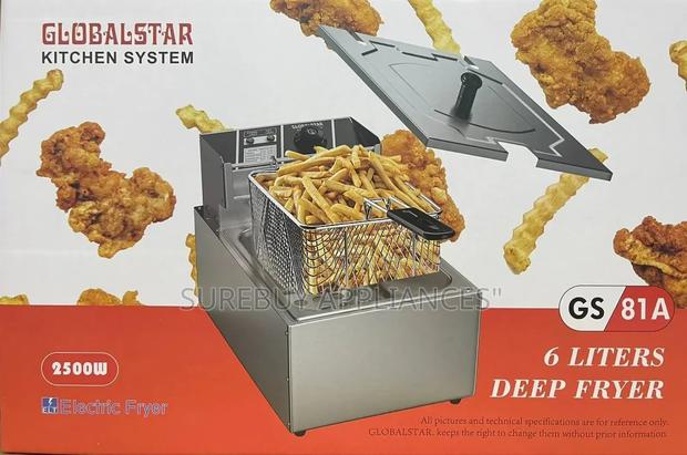 6 Litres Globalstar Single Deep Fryer - main view