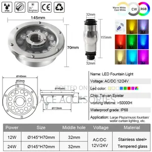 Fountain Foam Nozzle With Light
