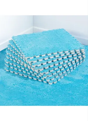 Interlocking Exercise Mats With Edge Trim
