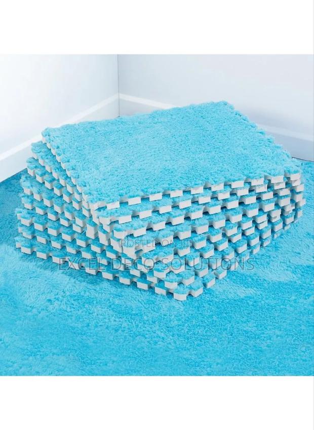 Interlocking Exercise Mats With Edge Trim - main view