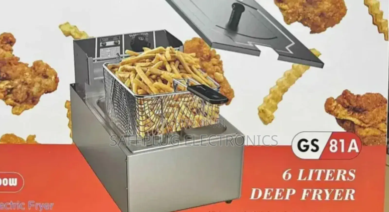 Single Deep Fryer 6l, Globalstar; Stainless