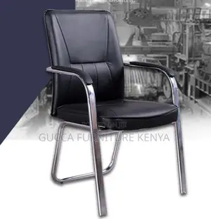 Office Chair: Custom Black Computer Bow Conference Chair