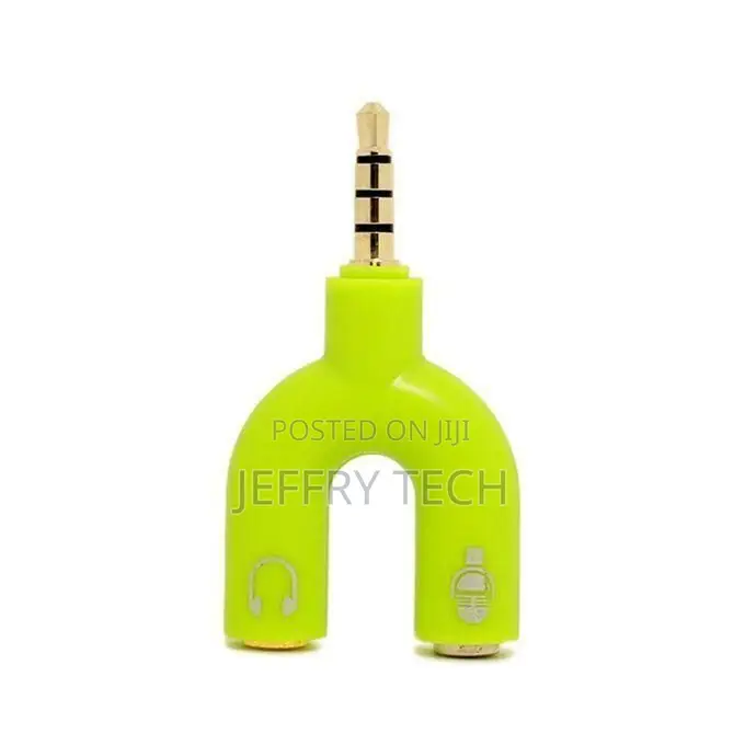 3.5mm U Jack Plug Stereo Headphone Splitter