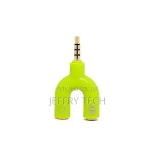 3.5mm U Jack Plug Stereo Headphone Splitter