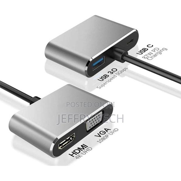 4 in 1 Usb C Hdmi Type C to Hdmi Adaptor Vga Usb3.0 - thumbnail 3
