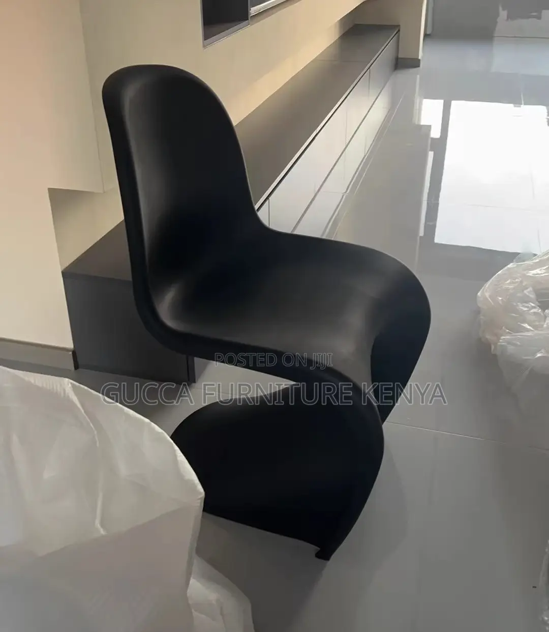 Office Chair: Stackable Black Patio Armless Dining Stool