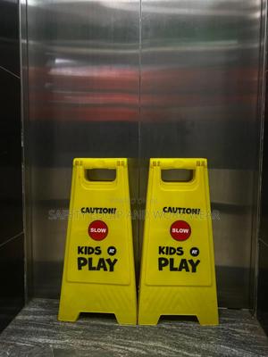 Caution Board Bright Yellow Double Sided. - thumbnail 2