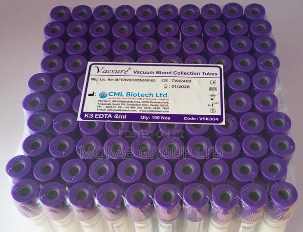 Vacutainer- Purple Top - main view