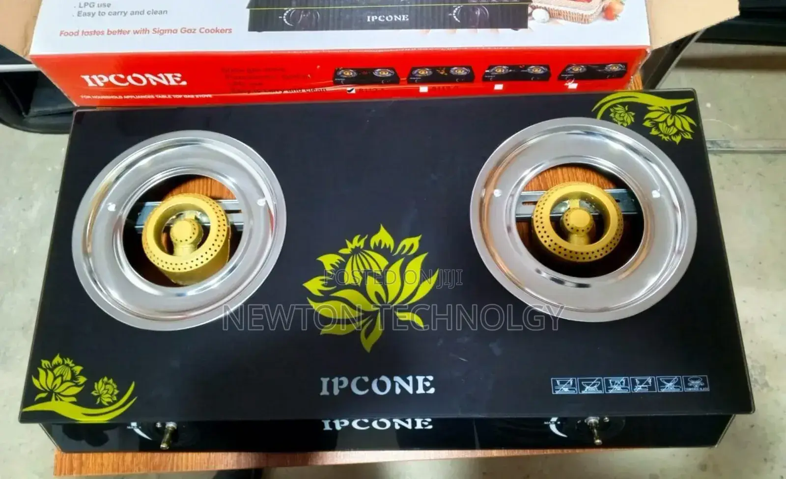Ipcone Glass 2 Burner Cooker