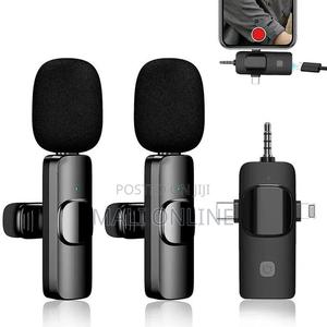 3-in-1wireless Lavalier Microphone 3.5mm Round Jack Cordless - thumbnail 2