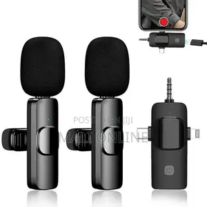 3-in-1wireless Lavalier Microphone 3.5mm Round Jack Cordless