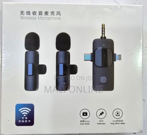 3-in-1wireless Lavalier Microphone 3.5mm Round Jack Cordless - thumbnail 5