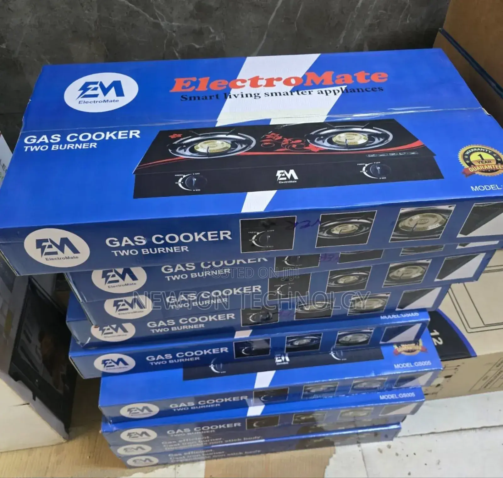 Electromate Glass Double Burner Cooker