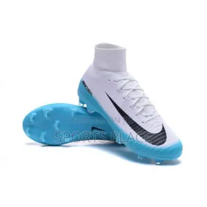 The New White,Blue and Black Mercurial Football Cleats
