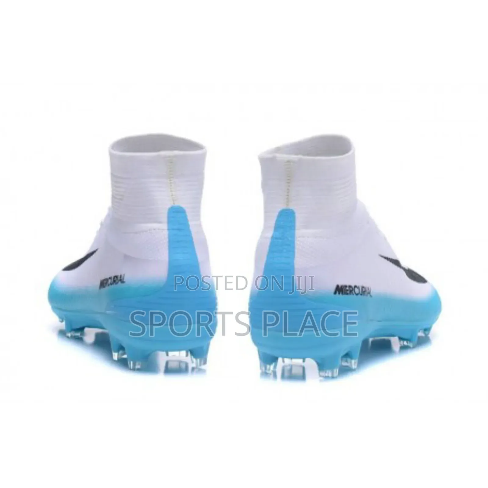 The New White,Blue and Black Mercurial Football Cleats