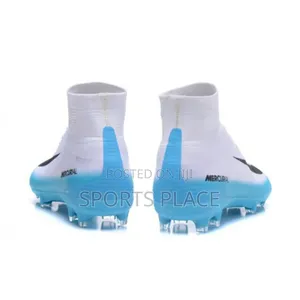 The New White,Blue and Black Mercurial Football Cleats