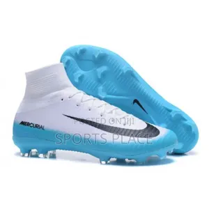 The New White,Blue and Black Mercurial Football Cleats