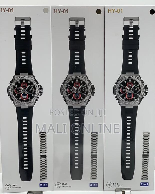 G-shock Design Smart Watch Men Sports Fitness Tracker Hy-01