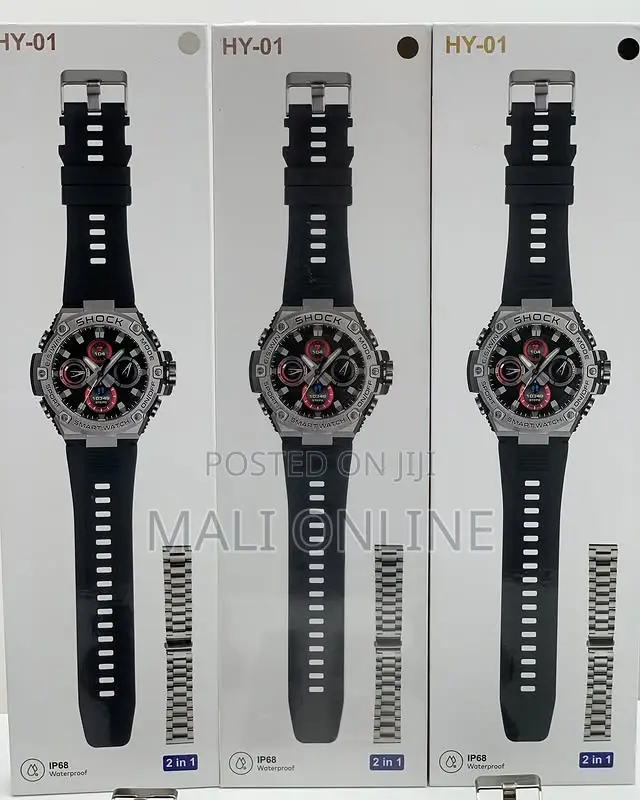 G-shock Design Smart Watch Men Sports Fitness Tracker Hy-01