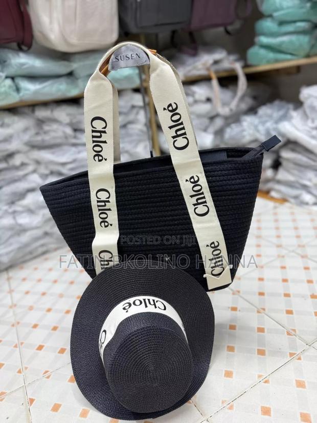Black Chloe Bag With Hat - main view