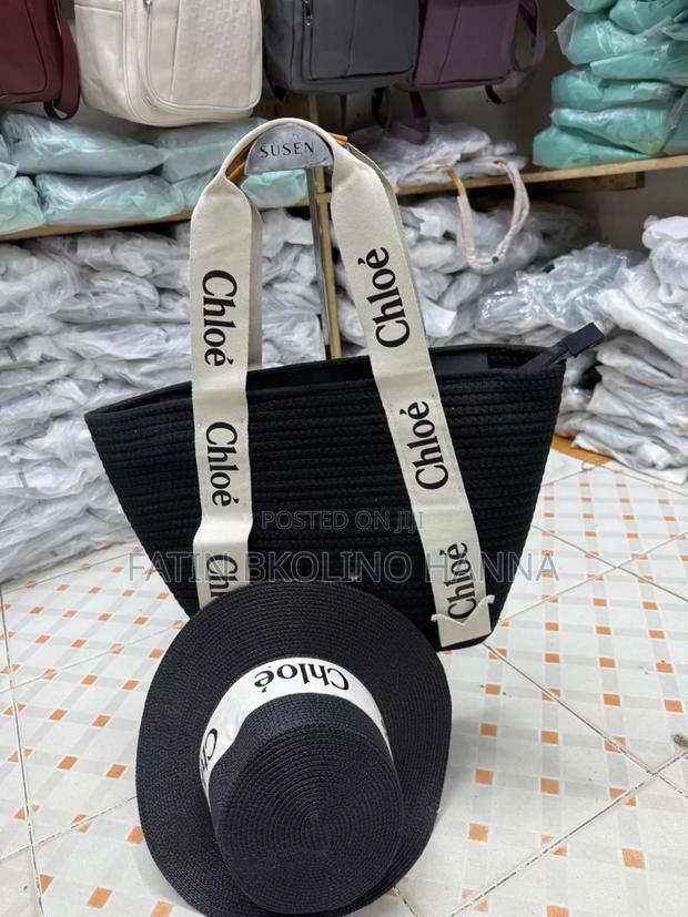Black Chloe Bag With Hat - thumbnail 2