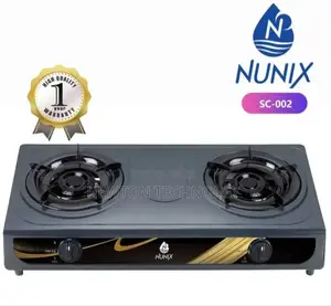 Nunix Table Top Double Burner Gas