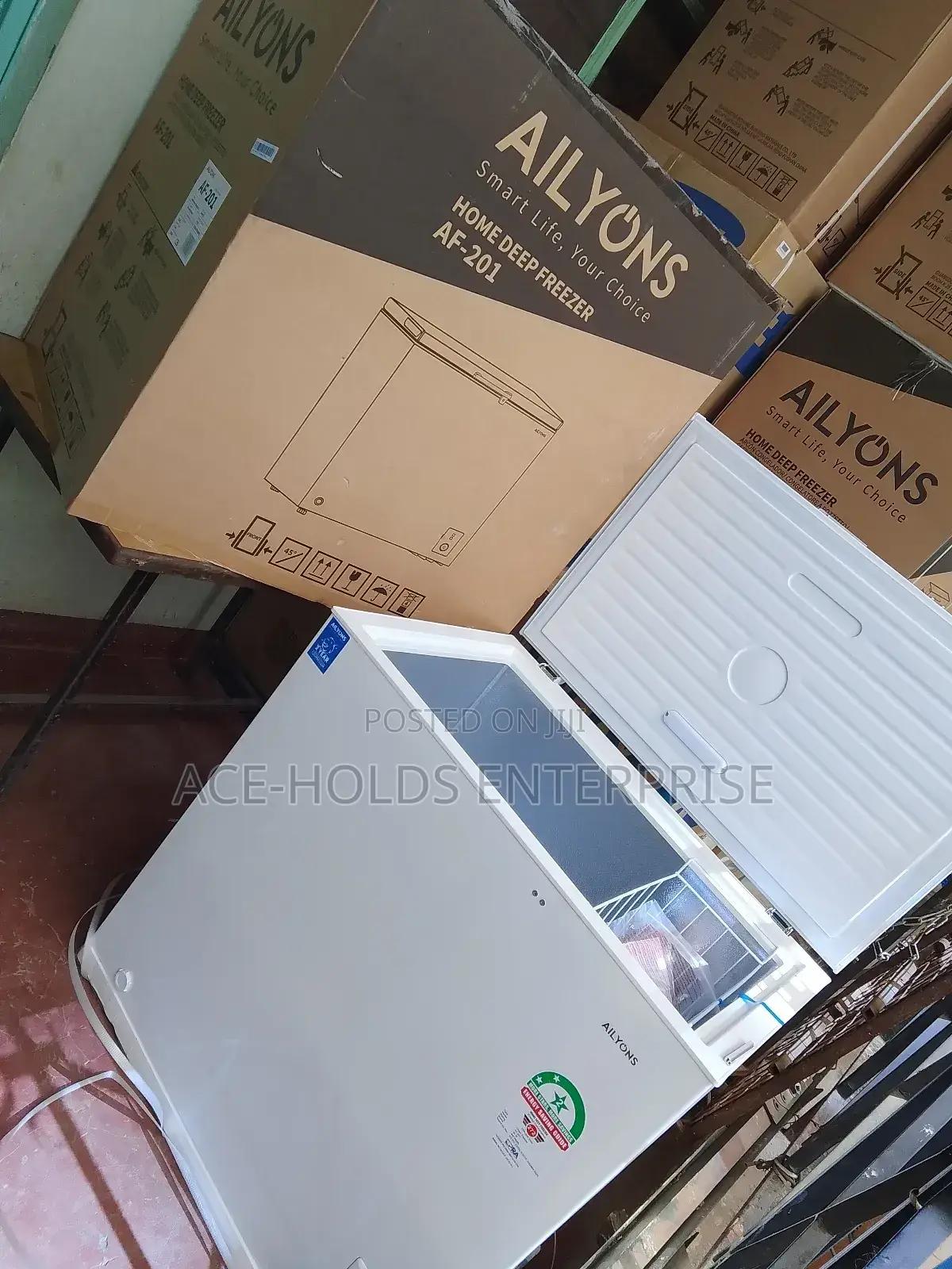 Freezer Ailyons 200 Litres Deep Chest Freezer Flip-Up Door