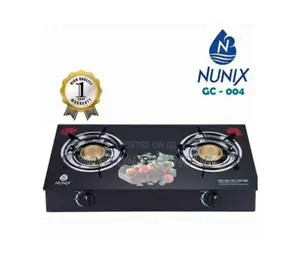 Nunix Glass Table Top Double Gas
