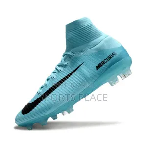 Nike Skyblue Superfly 5 Elite Fg Football Boots Mercurial