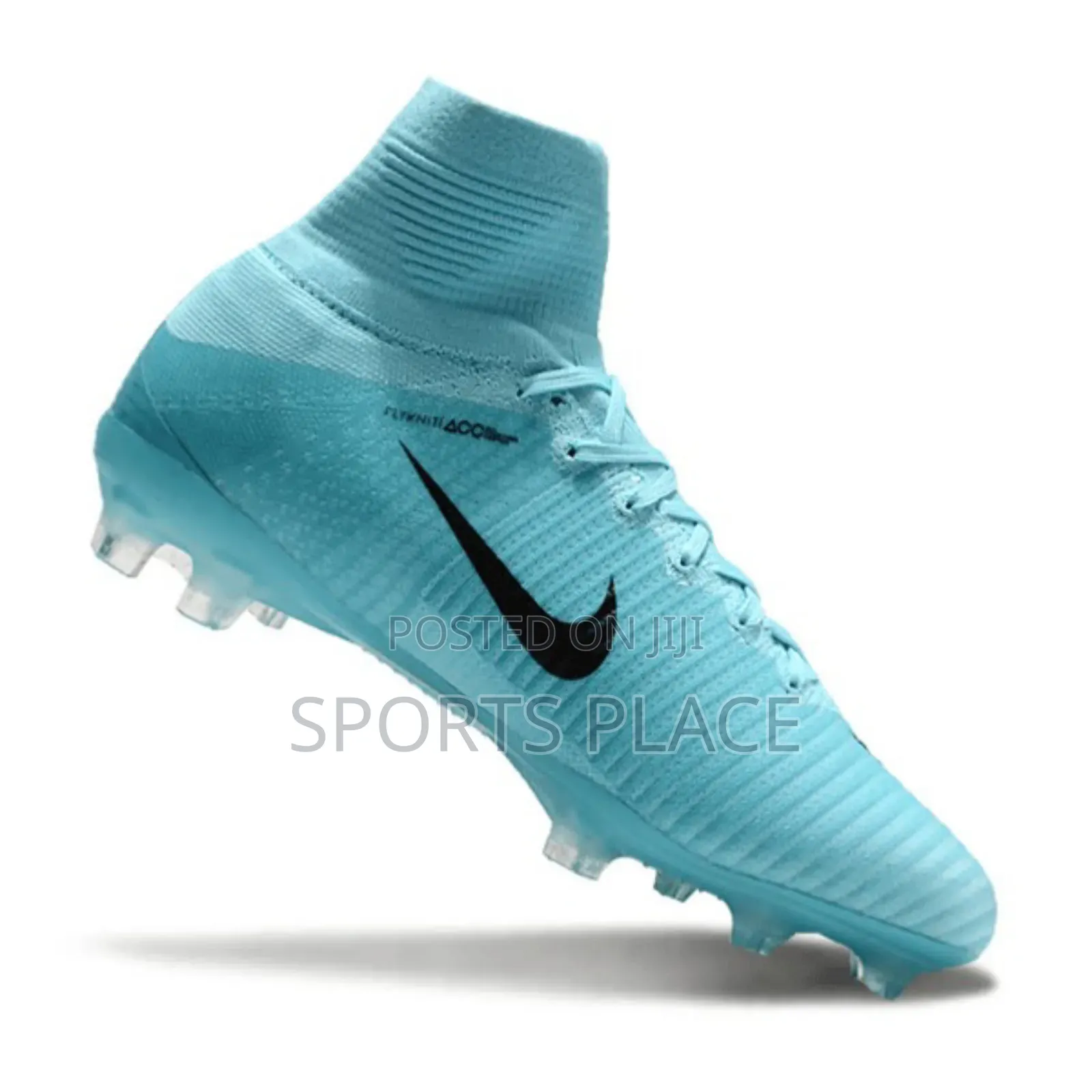 Nike Skyblue Superfly 5 Elite Fg Football Boots Mercurial